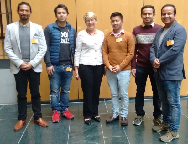 Besuch von Lenin Bista aus Nepal im Bundestag