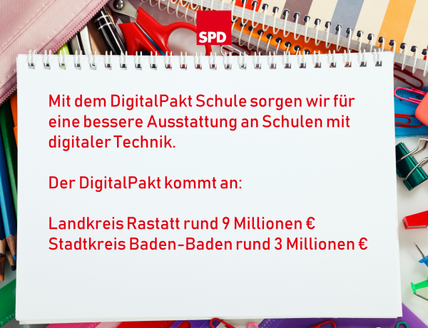 Der DigitalPakt Schule kommt an!